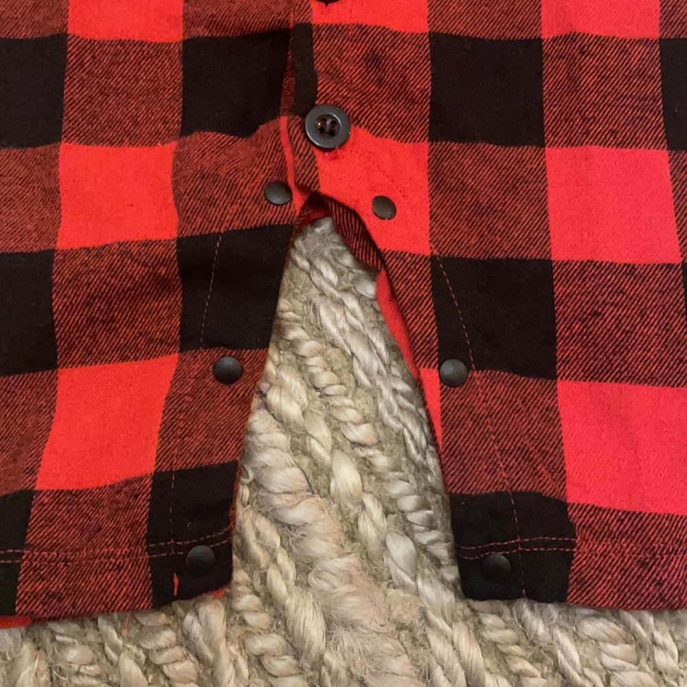 🔵3/$12 Cute Red Buffalo Plaid romper jumpsuit Christmas outfit - Picture 3 of 4